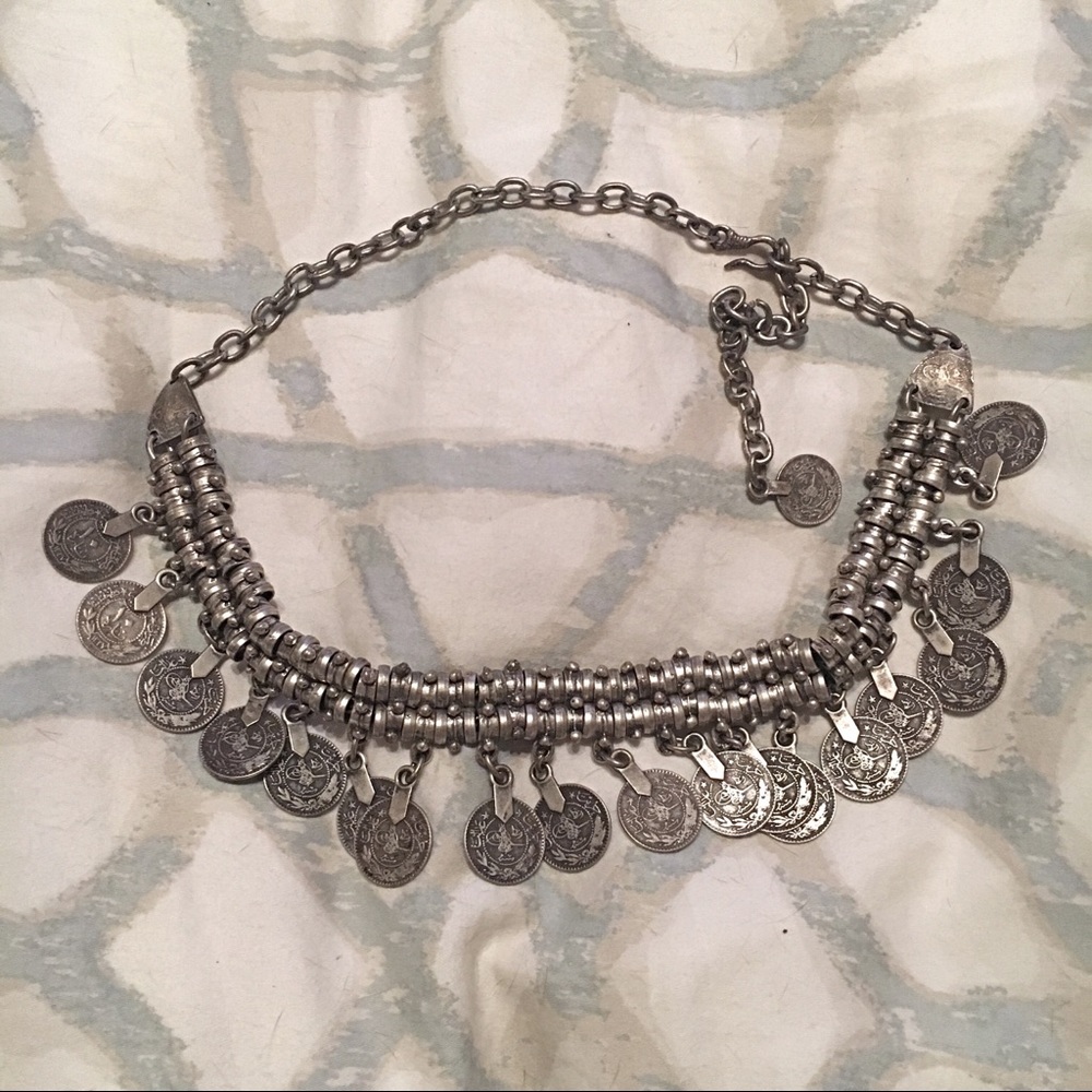 Coined choker/ necklace